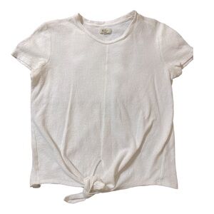 Madewell Tie Front Top Size Small